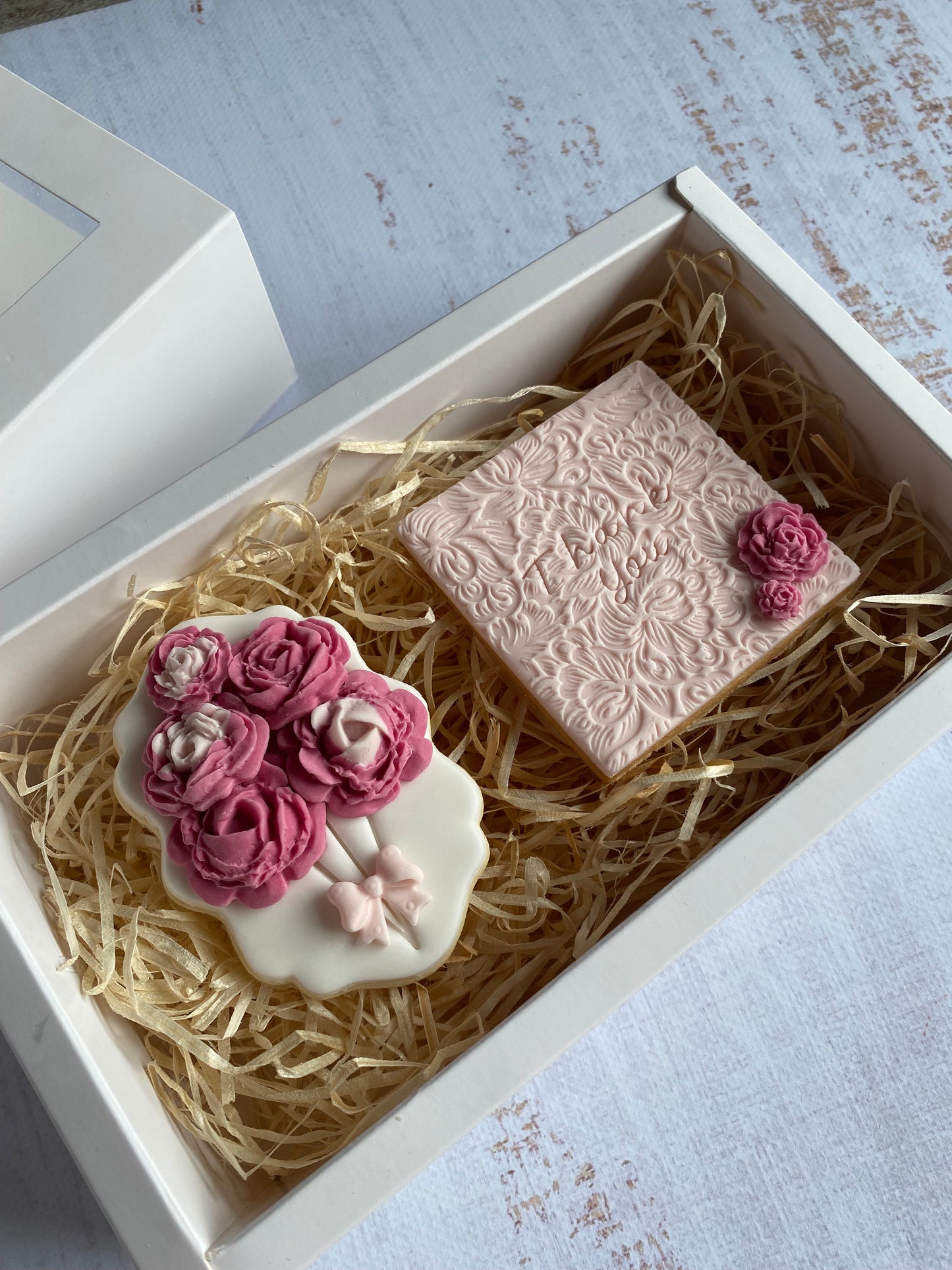 Coffret « Thank you » fleuri